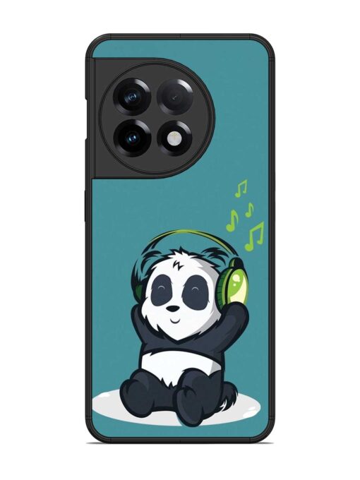 Music Panda Glossy Metal Phone Cover for Oneplus 11R (5G) Zapvi