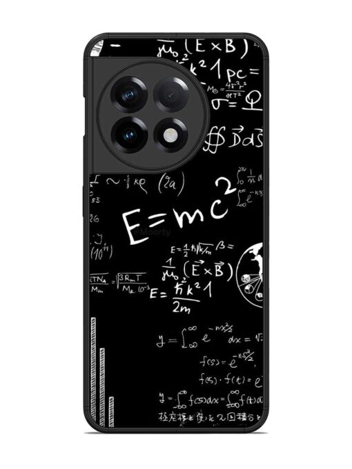 E=Mc2 Mass?Energy Equivalence Glossy Metal Phone Cover for Oneplus 11R (5G) Zapvi