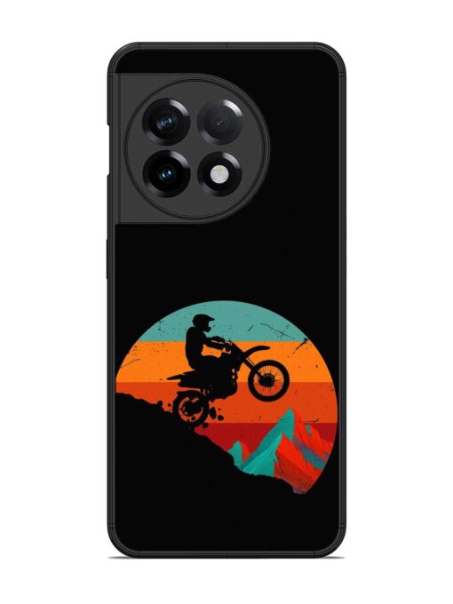 Mountain Bike Glossy Metal Phone Cover for Oneplus 11R (5G) Zapvi