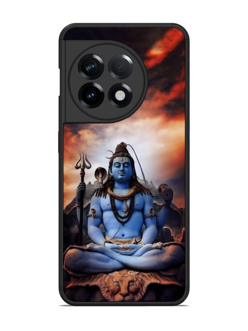 Jai Jai Shiv Glossy Metal Phone Cover for Oneplus 11R (5G) Zapvi