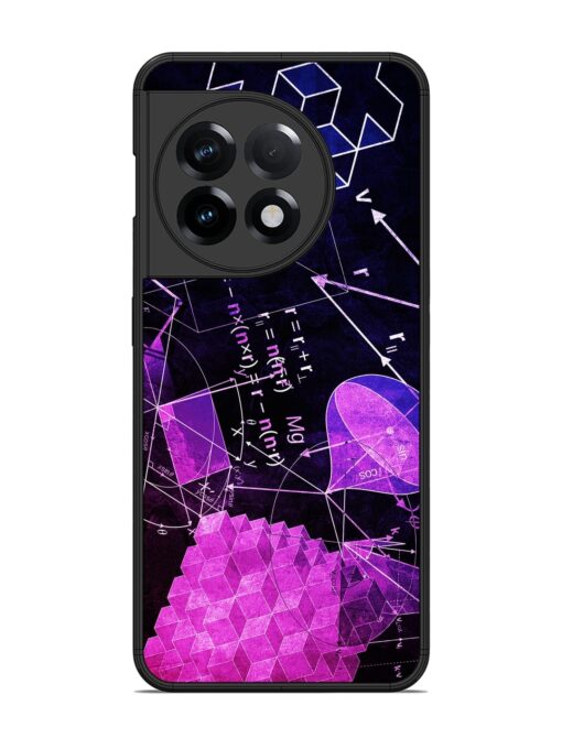 Math Physics Formula Art Glossy Metal Phone Cover for Oneplus 11R (5G) Zapvi