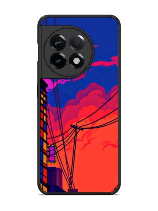 Sky At Morning Glossy Metal Phone Cover for Oneplus 11R (5G) Zapvi