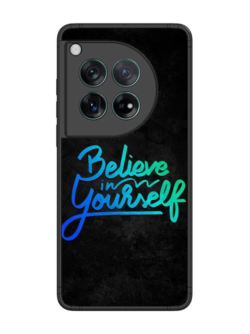 Believe In Yourself Glossy Metal Phone Cover for Oneplus 12 (5G) Zapvi