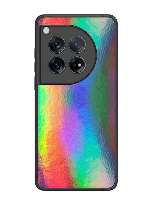 Colorful Holographic Background Glossy Metal TPU Phone Cover for Oneplus 12 (5G) Zapvi