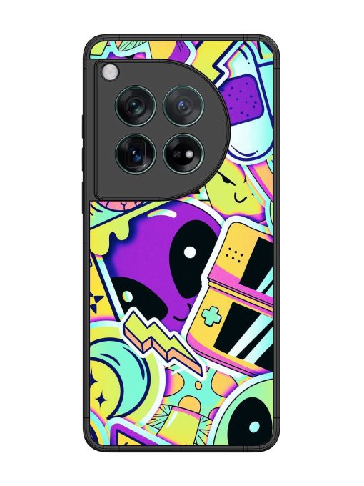 Scratch Art Glossy Metal Phone Cover for Oneplus 12 (5G) Zapvi