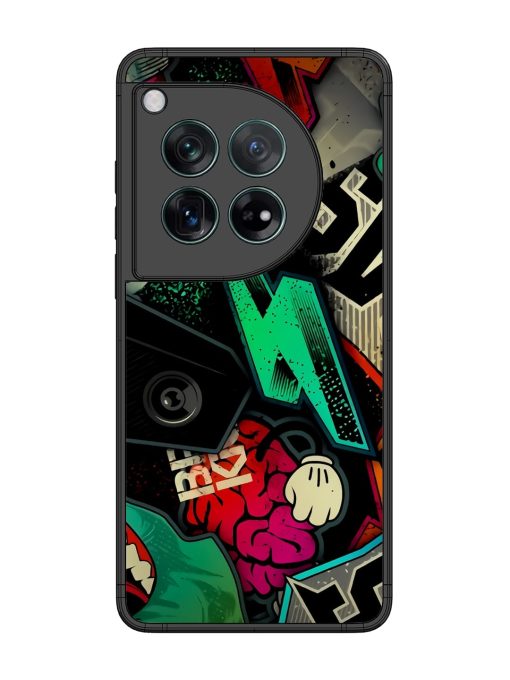 Graffiti Art Glossy Metal Phone Cover for Oneplus 12 (5G)