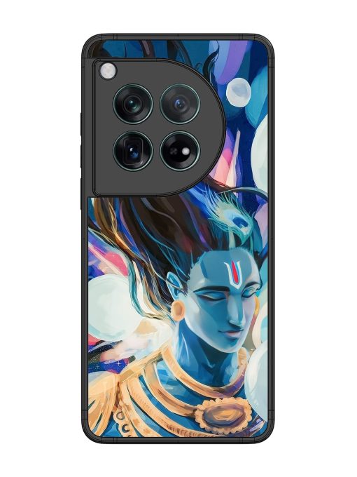 Bhagwan Sri Krishna Glossy Metal Phone Cover for Oneplus 12 (5G)