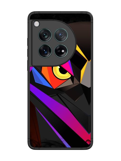 Wpap Owl Glossy Metal Phone Cover for Oneplus 12 (5G)