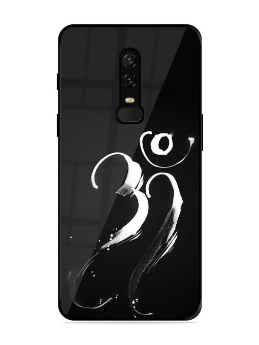 Om Logo Glossy Metal Phone Cover for Oneplus 6