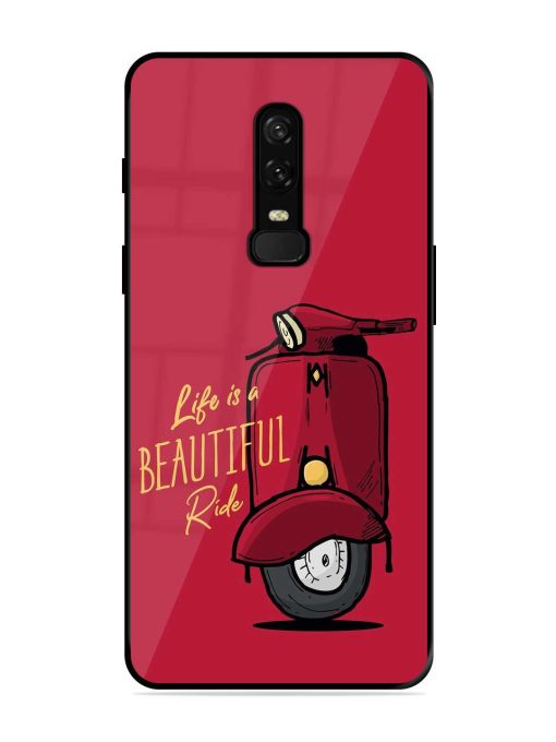 Life Is Beautiful Rides Glossy Metal Phone Cover for Oneplus 6