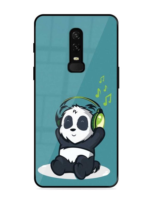 Music Panda Glossy Metal Phone Cover for Oneplus 6