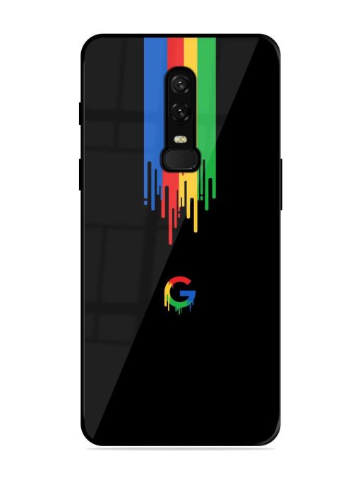 Google Logo Glossy Metal Phone Cover for Oneplus 6