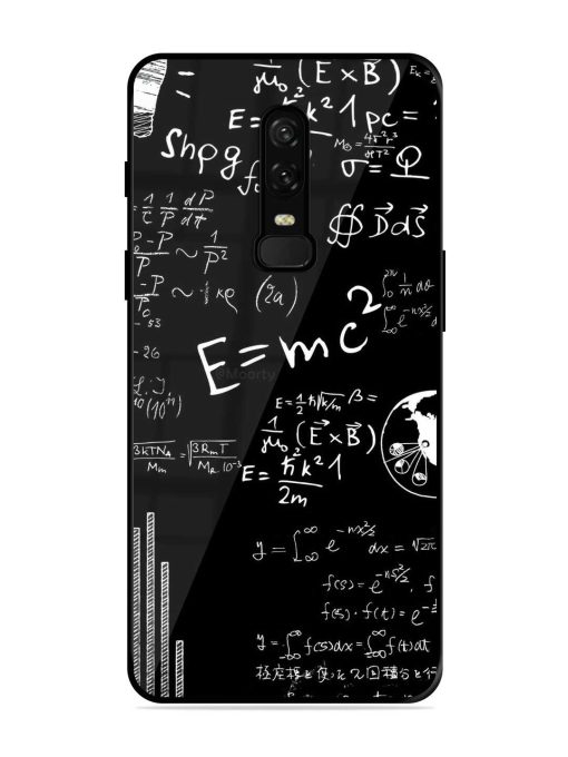 E=Mc2 Mass?Energy Equivalence Glossy Metal Phone Cover for Oneplus 6