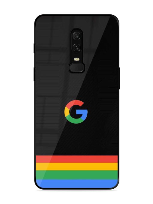 Google Logo Art Glossy Metal Phone Cover for Oneplus 6