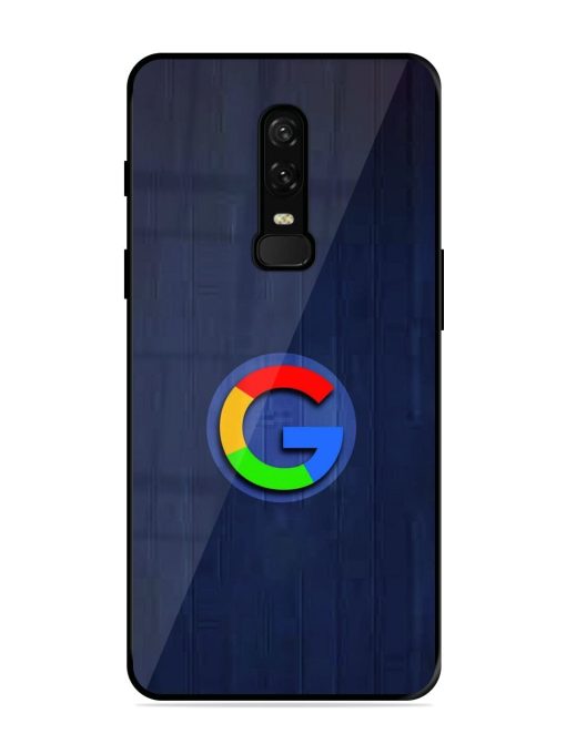 Google Logo Printed Glossy Metal TPU Phone Cover for Oneplus 6