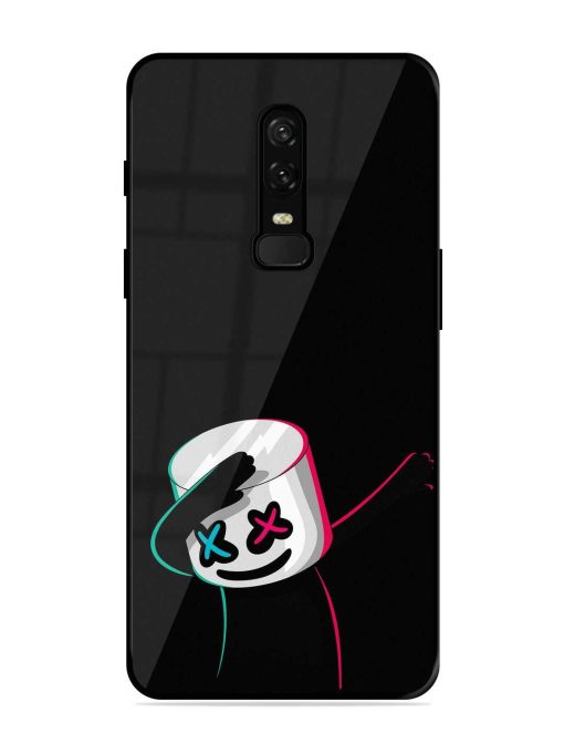 Black Marshmallow Glossy Metal Phone Cover for Oneplus 6 Zapvi