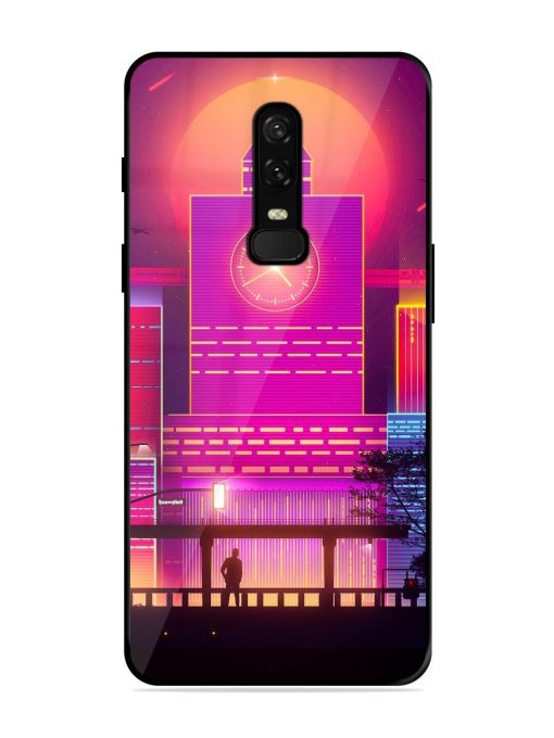 Clock Tower Glossy Metal TPU Phone Cover for Oneplus 6