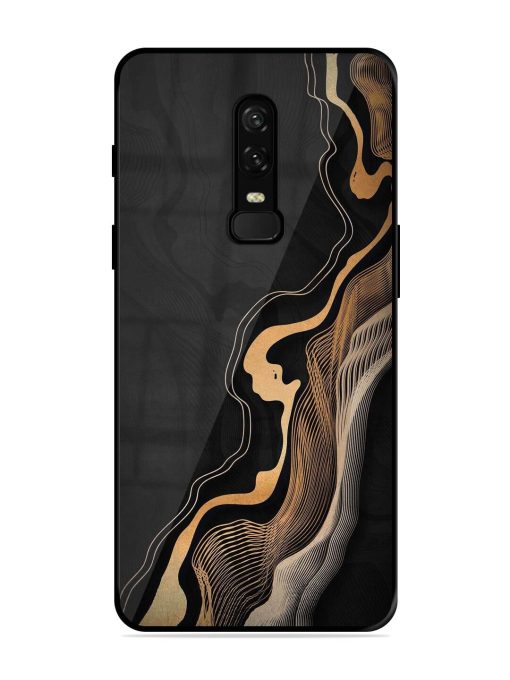 Abstract Art Glossy Metal TPU Phone Cover for Oneplus 6 Zapvi