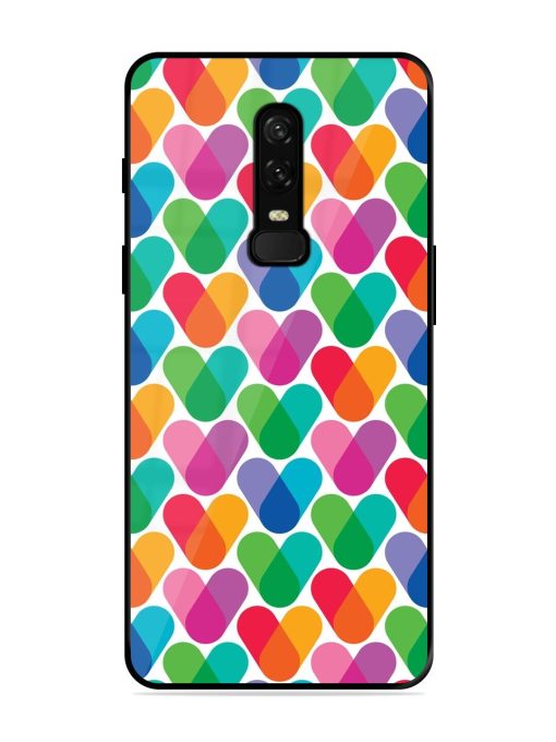 Overlapping Colors Colorful Glossy Metal TPU Phone Cover for Oneplus 6