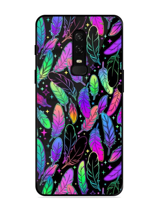 Bright Multi Colored Seamless Glossy Metal Phone Cover for Oneplus 6 Zapvi