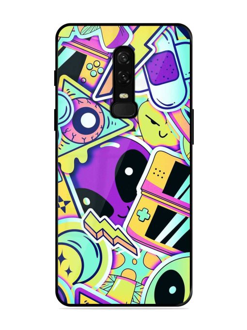 Scratch Art Glossy Metal Phone Cover for Oneplus 6