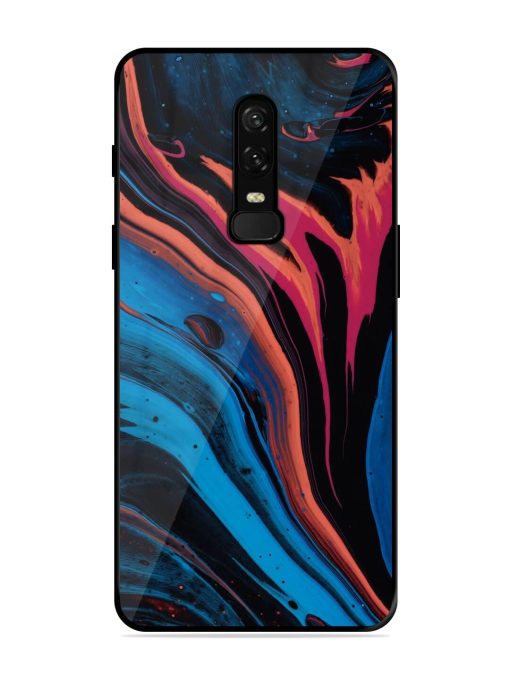 Liquefied Art Glossy Metal TPU Phone Cover for Oneplus 6