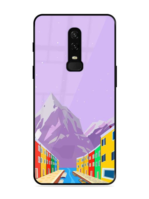 Venice City Illustration Glossy Metal Phone Cover for Oneplus 6