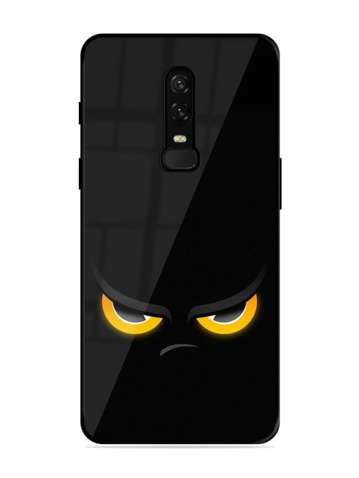 Scary Yellow Eye Glossy Metal TPU Phone Cover for Oneplus 6