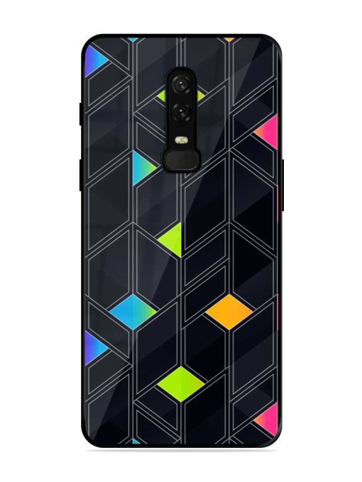 Abstract Mosaic Seamless Glossy Metal Phone Cover for Oneplus 6 Zapvi