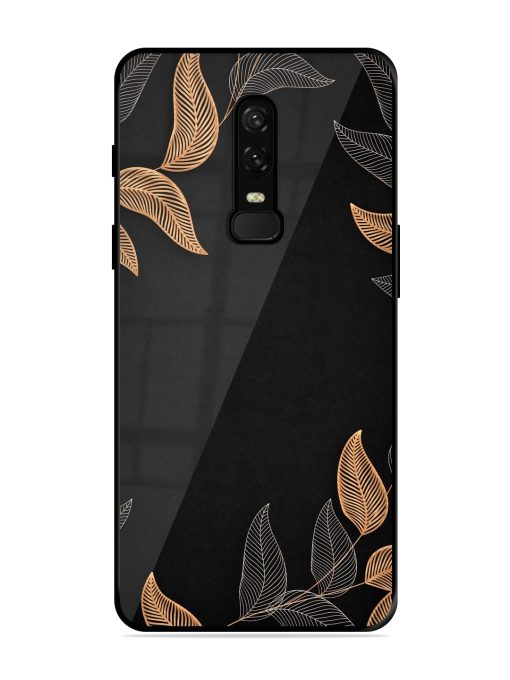 Foliage Art Glossy Metal Phone Cover for Oneplus 6