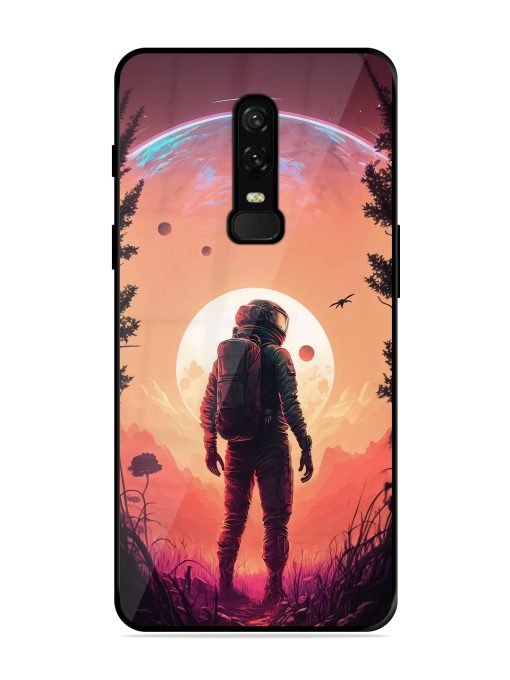 Red Sky At Morning Glossy Metal Phone Cover for Oneplus 6