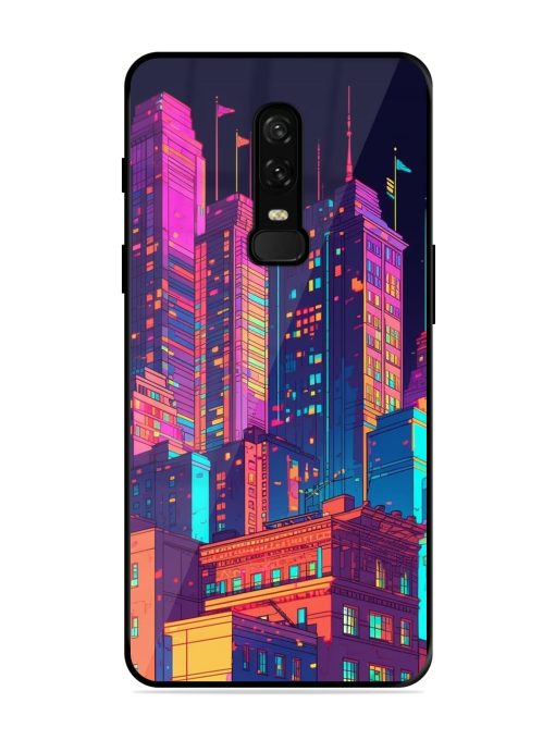 City View Glossy Metal Phone Cover for Oneplus 6