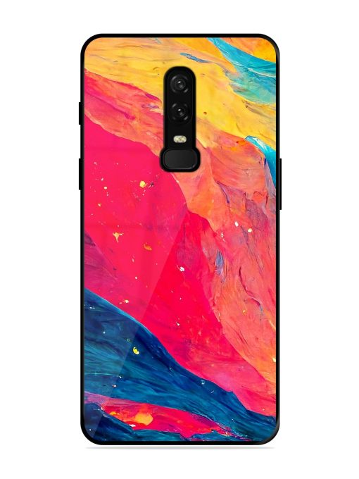 Starry Night Glossy Metal Phone Cover for Oneplus 6