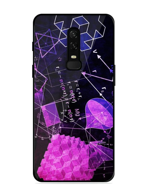 Math Physics Formula Art Glossy Metal Phone Cover for Oneplus 6