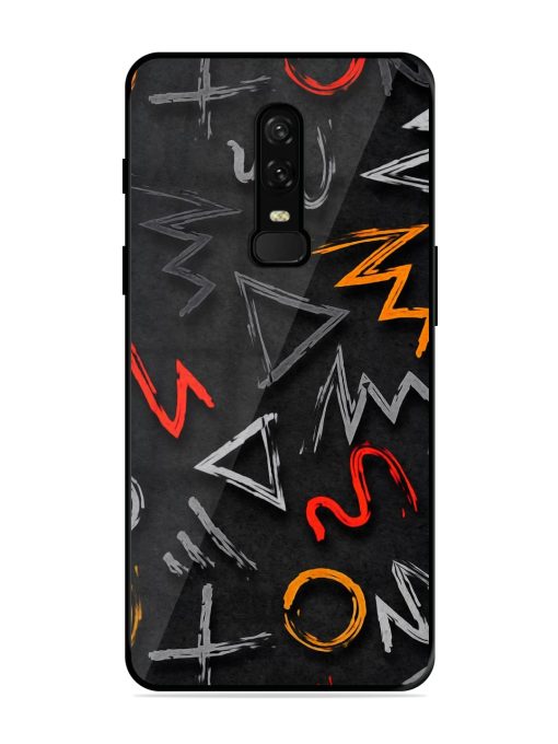 Grungy Graffiti Glossy Metal Phone Cover for Oneplus 6