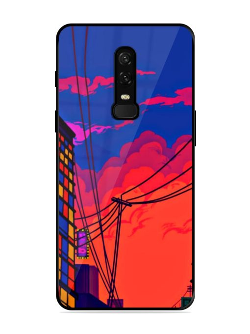 Sky At Morning Glossy Metal Phone Cover for Oneplus 6