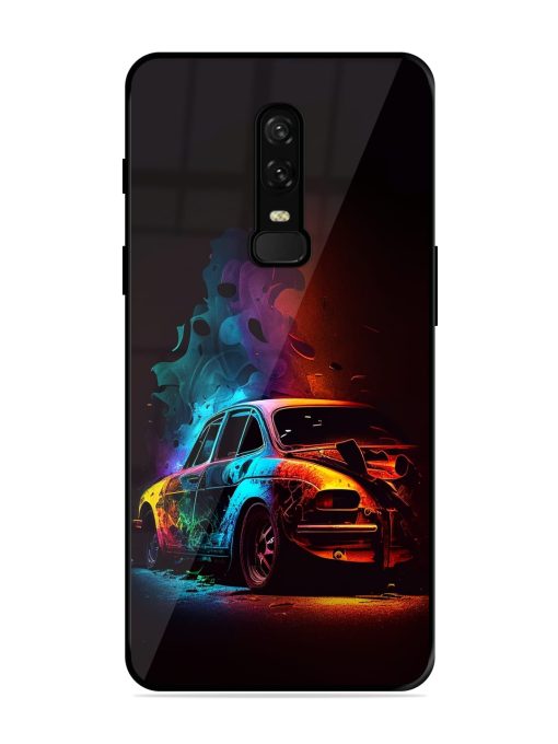 High Classic Car Art Glossy Metal Phone Cover for Oneplus 6