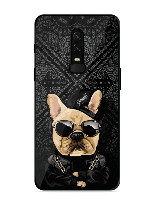 Gangsta Cool Sunmetales Dog Glossy Metal Phone Cover for Oneplus 6