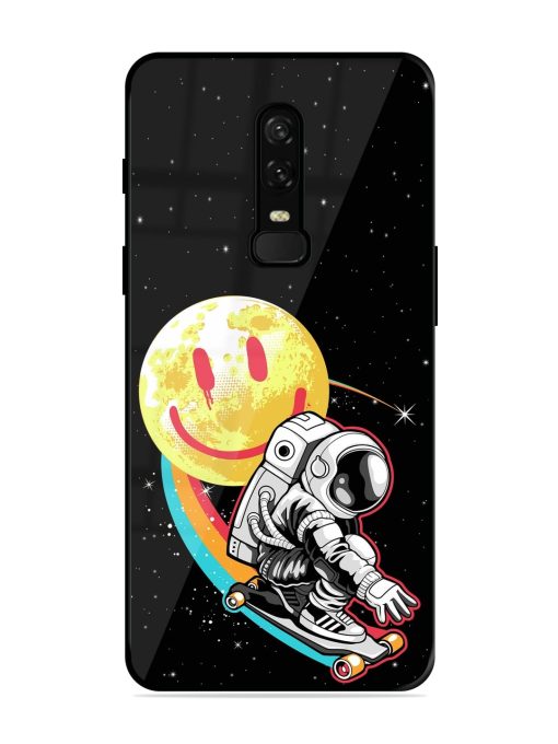 Astronaut Art Glossy Metal Phone Cover for Oneplus 6 Zapvi