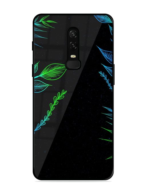 Aesthetic Neon Glossy Metal Phone Cover for Oneplus 6 Zapvi