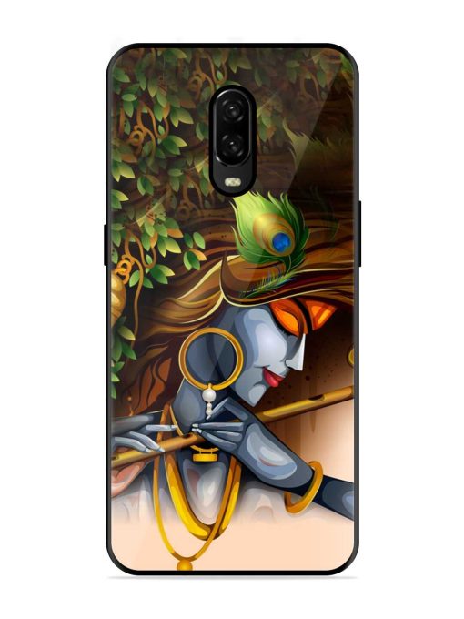 Krishna Glossy Metal Phone Cover for Oneplus 6T Zapvi