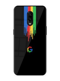 Google Logo Glossy Metal Phone Cover for Oneplus 6T