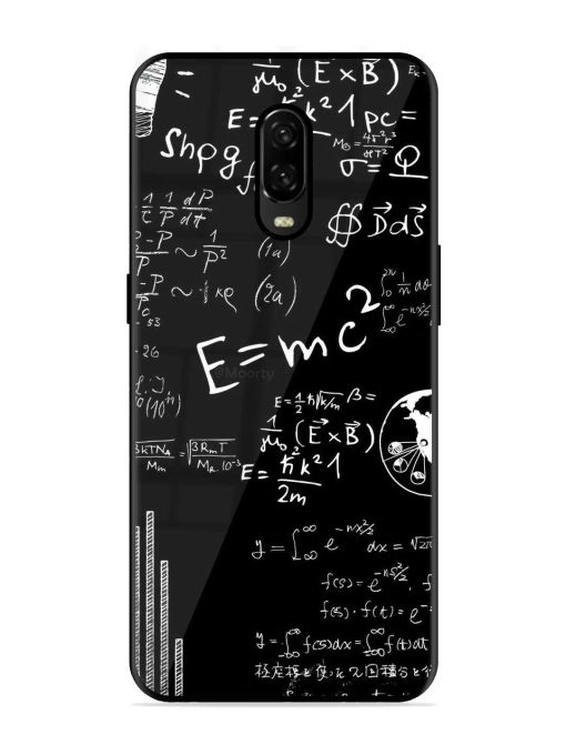 E=Mc2 Mass?Energy Equivalence Glossy Metal Phone Cover for Oneplus 6T Zapvi