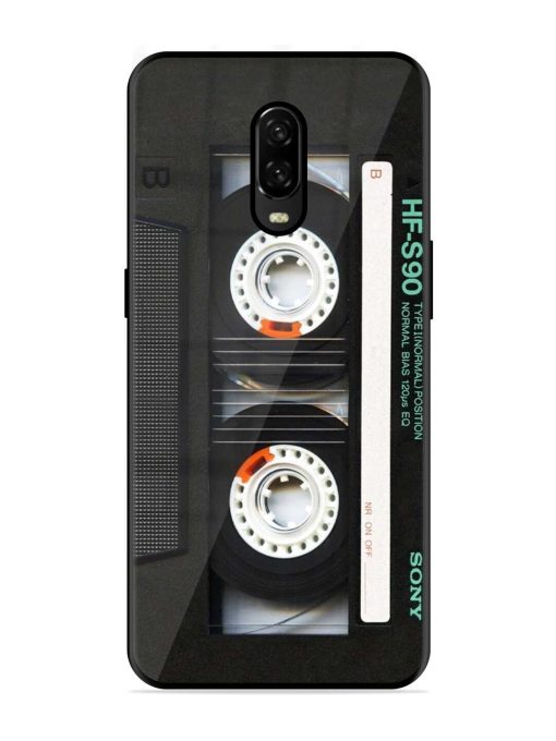 Sony Hf-S90 Cassette Glossy Metal Phone Cover for Oneplus 6T Zapvi