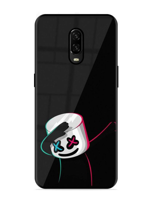 Black Marshmallow Glossy Metal Phone Cover for Oneplus 6T