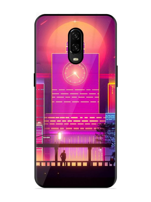 Clock Tower Glossy Metal TPU Phone Cover for Oneplus 6T