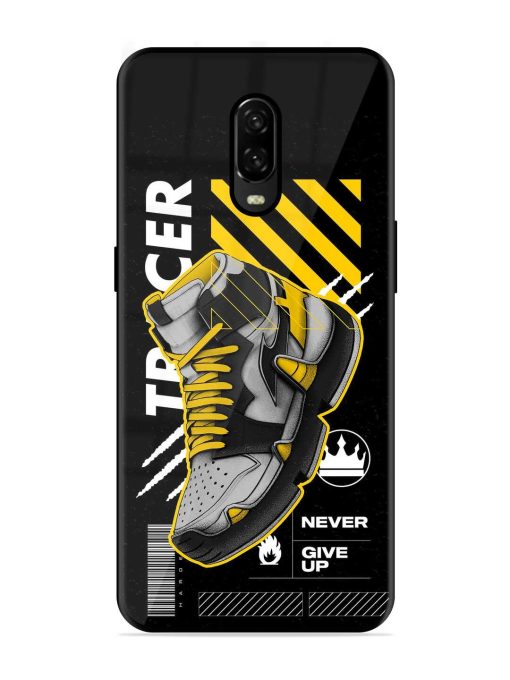 Shoe Background Glossy Metal Phone Cover for Oneplus 6T Zapvi