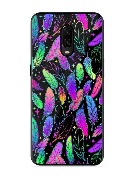 Bright Multi Colored Seamless Glossy Metal Phone Cover for Oneplus 6T Zapvi