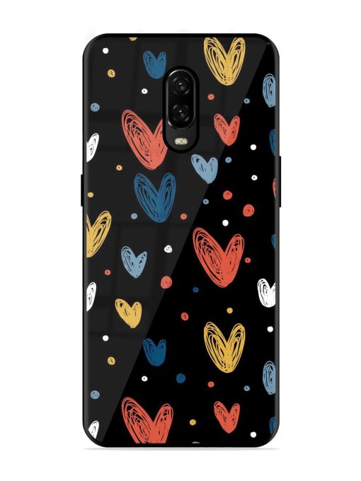 Happy Valentines Day Glossy Metal TPU Phone Cover for Oneplus 6T Zapvi