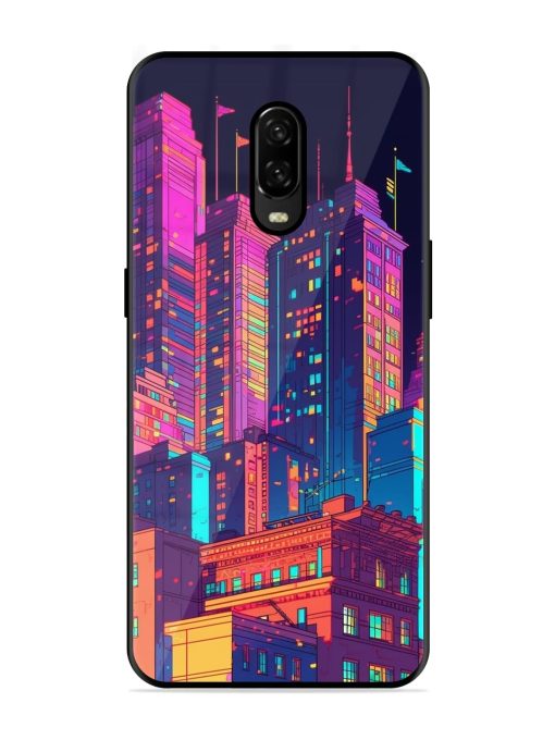 City View Glossy Metal Phone Cover for Oneplus 6T Zapvi